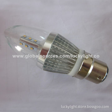 LED Candle Bulb, 320lm, Non-dimmable, Aluminum Alloy, Lamp Shell, 2,700K